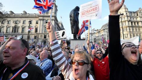 brexit protestors