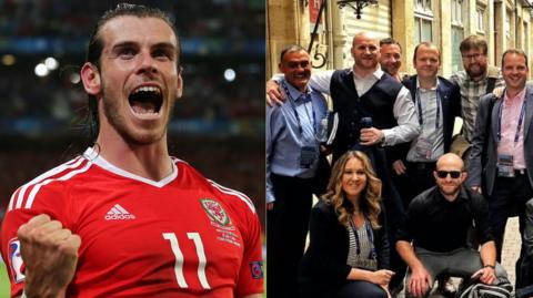 Gareth Bale/Criw BBC Cymru yn Euro 2016