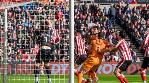 Anthony Patterson concedes an own-goal against Hull City