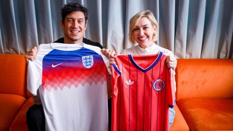 Kelly Cates and Vernon Kay