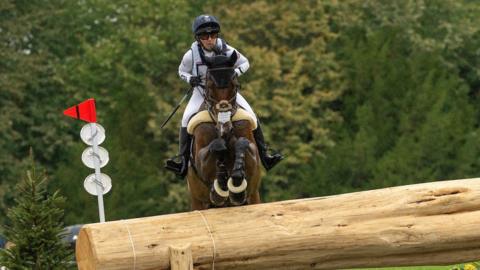 Laura Collett and London 52 in action at the European Eventing Championships