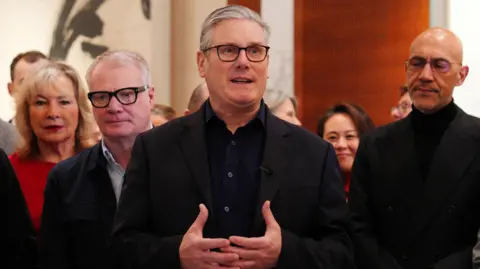 Starmer giving speech