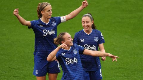 Ornella Vignola celebrates scoring on her debut
