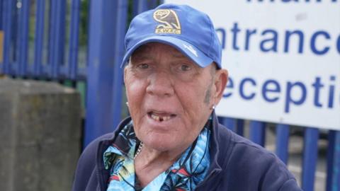 Sheffield Wednesday fan in a blue cap