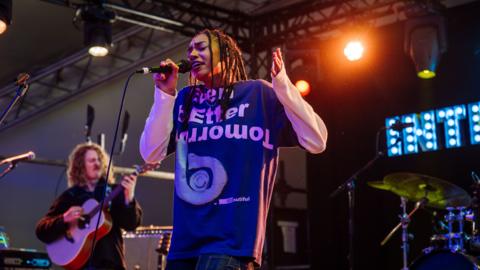 Amie Blu performs on the Introducing Stage at Reading Festival