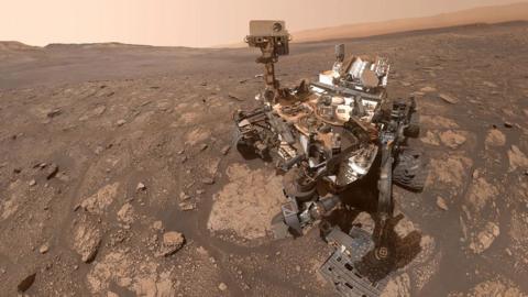 a self portrait of the mars curiosity rover