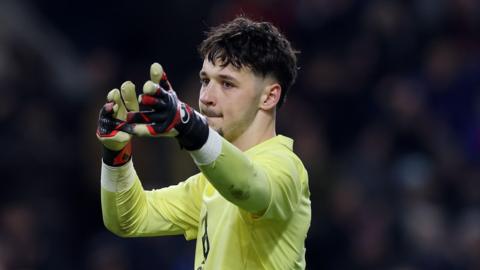 James Trafford after saving a Wilson Isidor penalty as Burnley draw with Sunderland