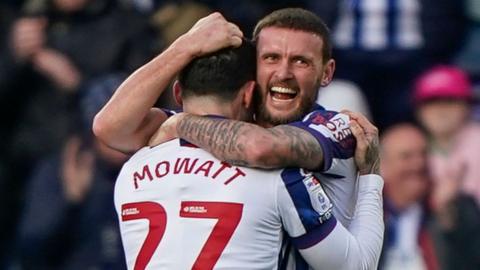 West Brom celebrate goal
