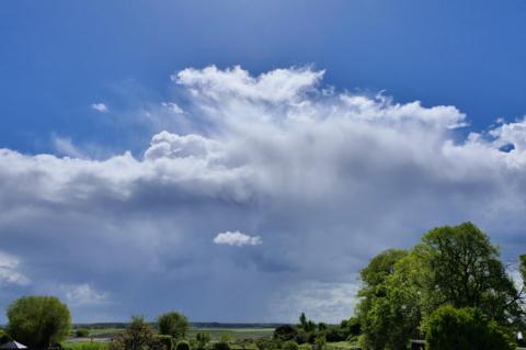 Ominous looking rain cloud