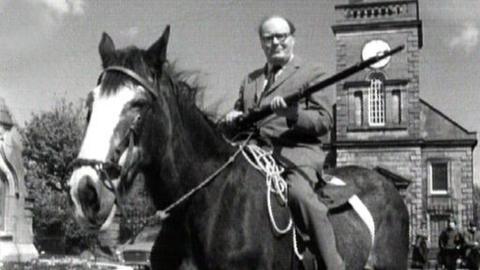 James Boyce on horseback