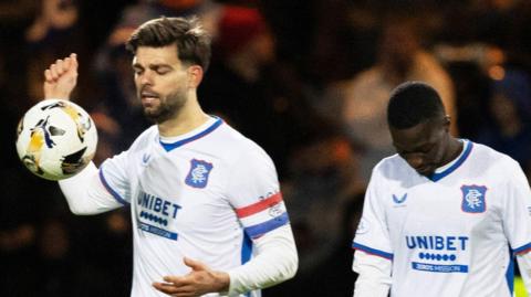 Rangers players look despondent