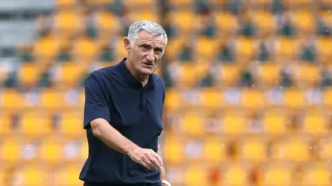 Blackburn boss Tony Mowbray at Molineux