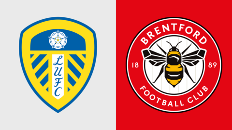 Leeds United and Brentford badges