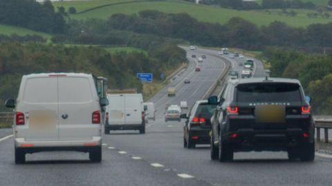 The M65 motorway near Blackburn