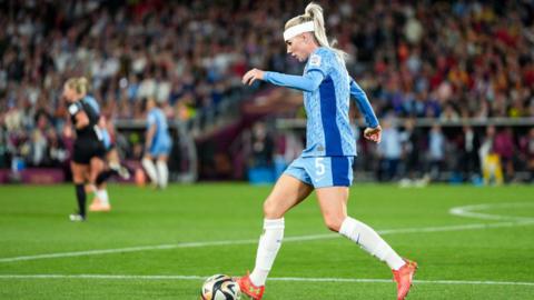 Alex Greenwood playing for England