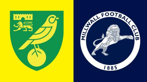 Norwich v Millwall graphic