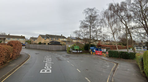 A Google Maps screenshot of the road near the primary school. 