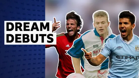 Michu, Alan Shearer and Sergio Aguero playing on their Premier League debuts