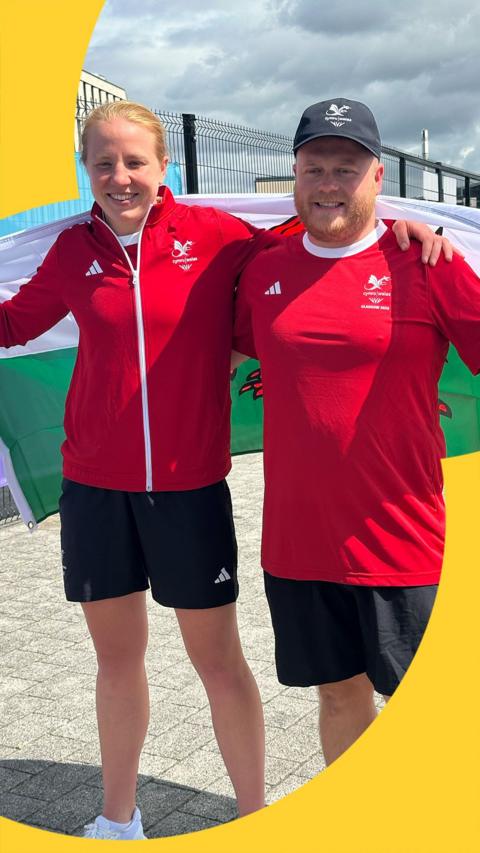 Rosie Eccles (left) and Daniel Salmon