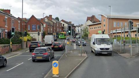 Street view of King Street in Alfreton