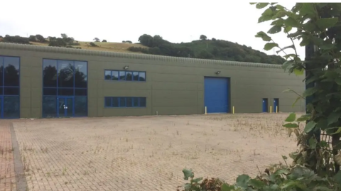 Picture of an industrial depot in Conwy. 