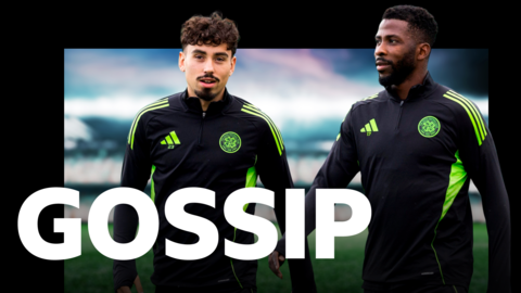 Celtic's Sebastian Tounekti and Kelechi Iheanacho