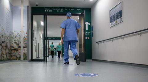 Picture of staff at Grange University Hospital in Cwmbran 