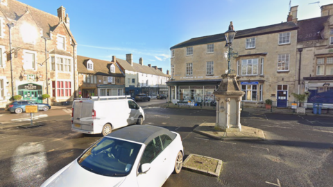A view of the car park on High Street East in Uppingham