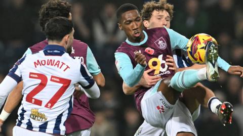 West Brom v Burnley match action