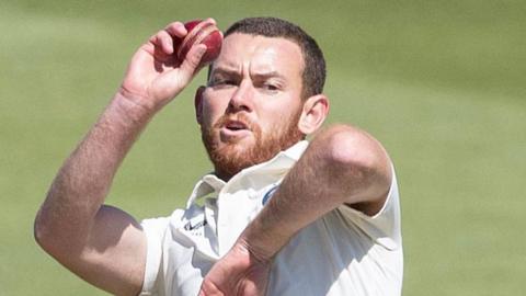 Ryan Higgins bowling