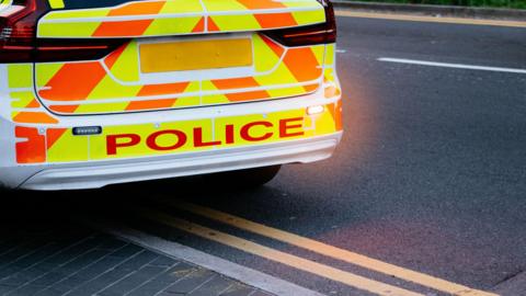 Stock photo of a police car.
