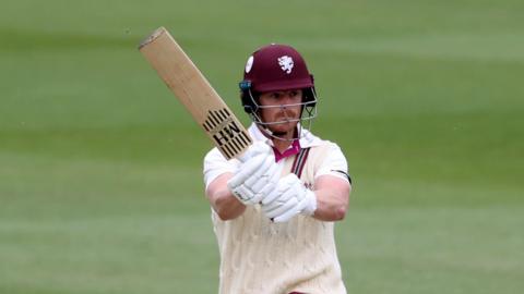 Tom Abell in batting action for Glamorgan