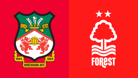 Wrexham and Nottingham Forest club badges