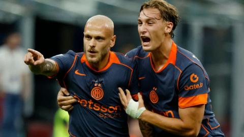 Inter Milan celebrate