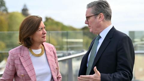 Eluned Morgan a Keir Starmer