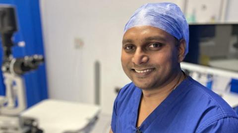 Dr Amey Tamhane from BAPIO has treated or seen more than 21,000 patients since working in Yeovil Hospital from 2019 