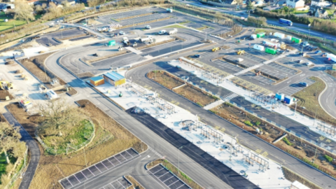 A planned park and ride off the A40 is costing more than nine thousand pounds per month to maintain but it is not yet operational. 