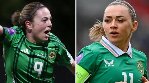 Simone Magill and Katie McCabe