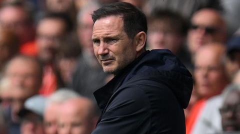 Coventry City boss Frank Lampard looks on from the touchline.