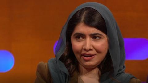 Malala speaks on The Graham Norton Show.