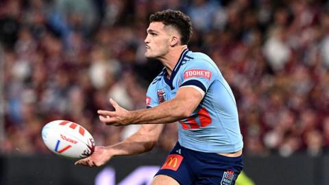 Nathan Cleary of the New South Wales Blues