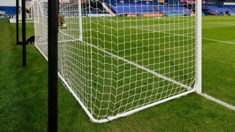 Goal net at National League ground