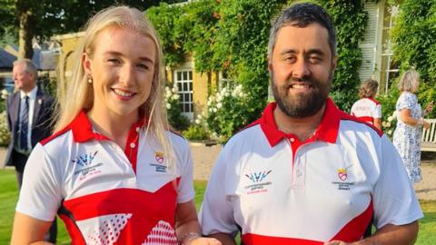 Lucy Woodward (left) and Malcolm De Sousa