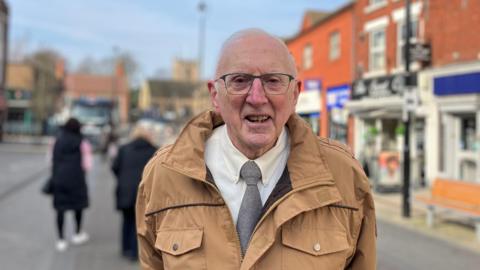 Tony Bucknall pictured in Hucknall town centre