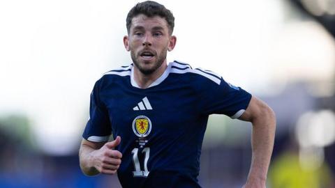 Ryan Christie in action for Scotland