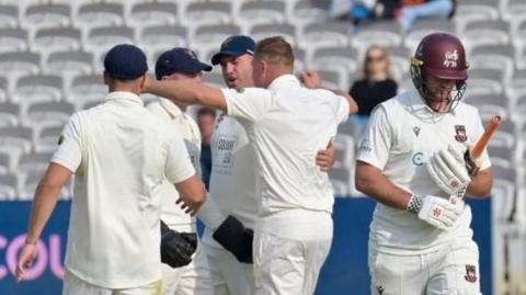 Ormskirk's bowlers celebrate a Penzance wicket