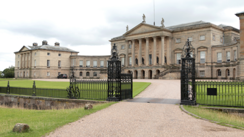 An exterior image of Kedleston Hall in Derbyshire