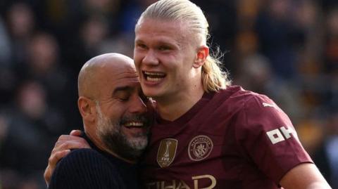 Erling Haaland and Pep Guardiola have won a glut of trophies together since Manchester City signed the striker in 2022