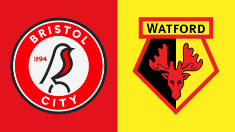 The Bristol City and Watford club badges side by side