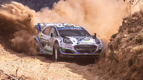 Josh McErlean in action at Rally Greece